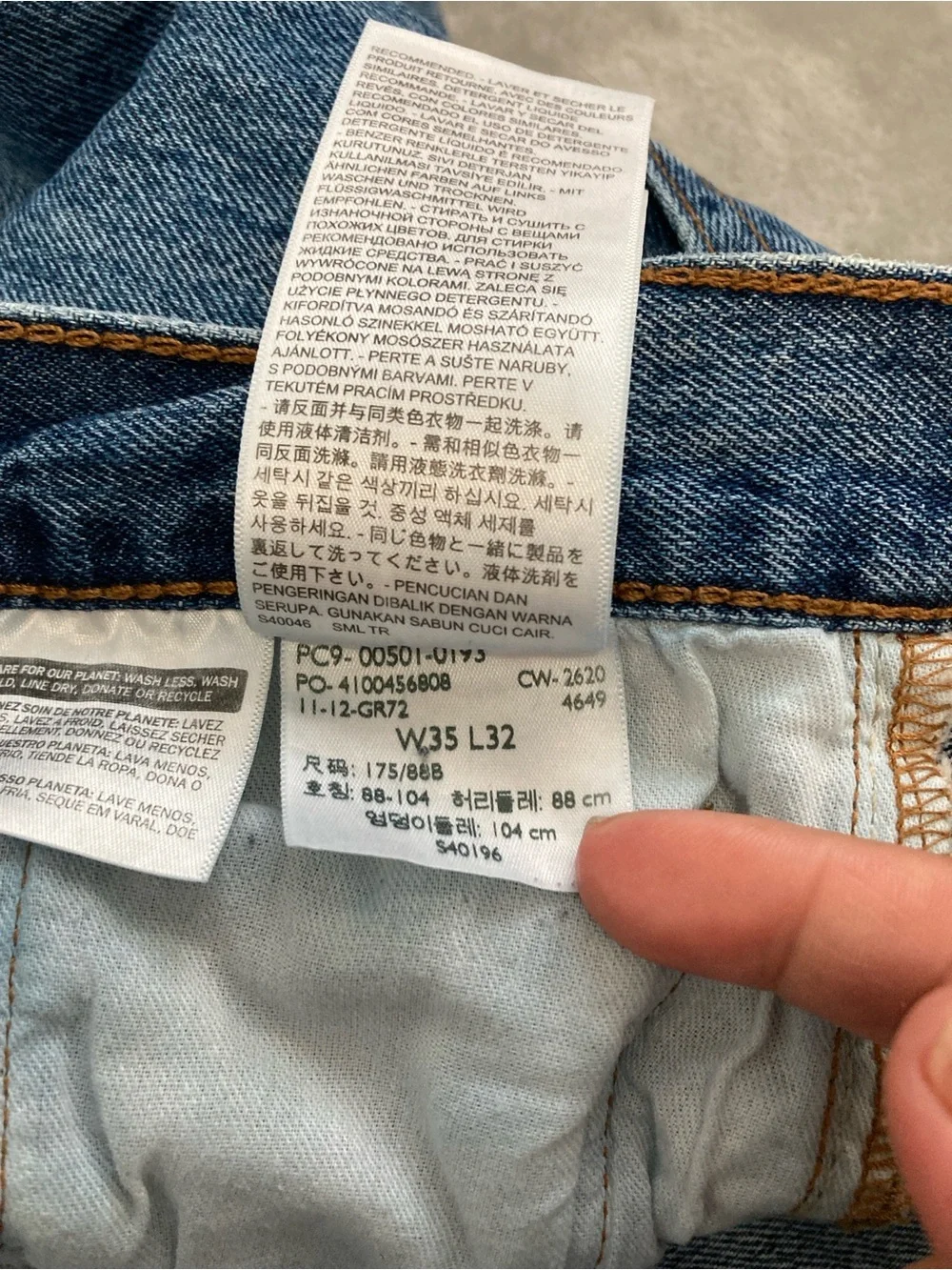 Levi's 501 XX Straight Fit Men's Jeans W35 L32 Blue Button Fly